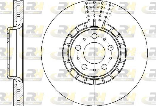 Roadhouse 6768.10 - Гальмівний диск autocars.com.ua