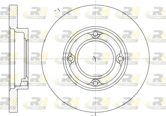 Roadhouse 6770.00 - Гальмівний диск autocars.com.ua