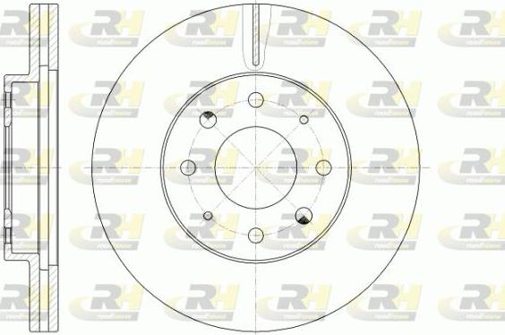 Roadhouse 6775.10 - Гальмівний диск autocars.com.ua