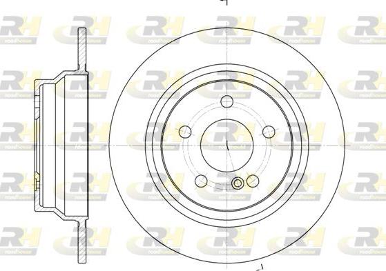 Roadhouse 6787.00 - Гальмівний диск autocars.com.ua