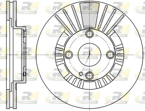 Roadhouse 6812.10 - Гальмівний диск autocars.com.ua