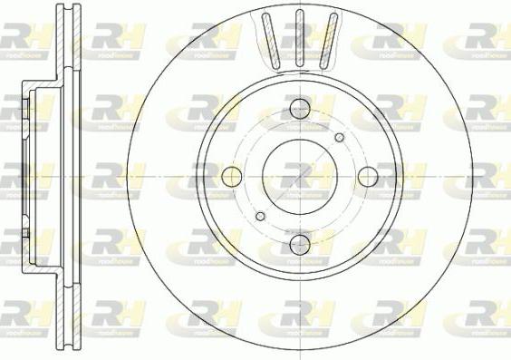 Roadhouse 6814.10 - Гальмівний диск autocars.com.ua