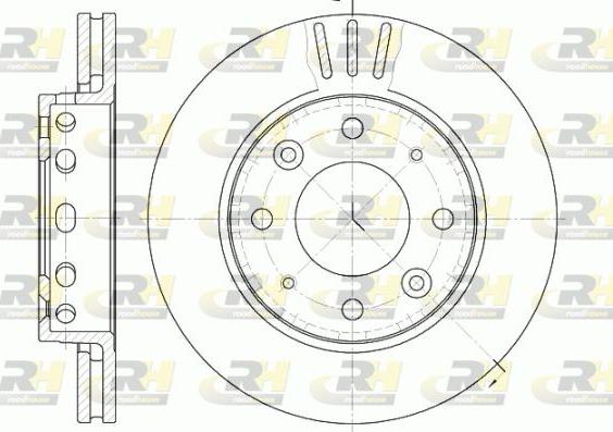 Roadhouse 6815.10 - Гальмівний диск autocars.com.ua