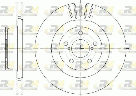 Roadhouse 6816.10 - Гальмівний диск autocars.com.ua