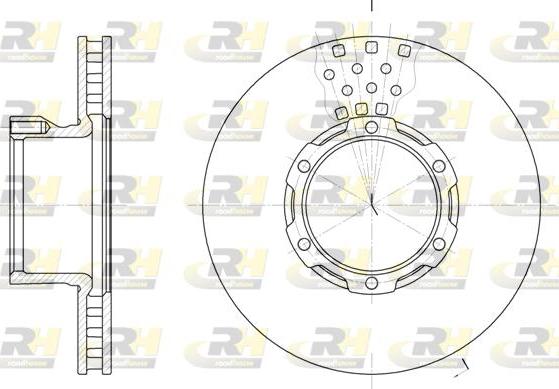 Roadhouse 6821.10 - Гальмівний диск autocars.com.ua