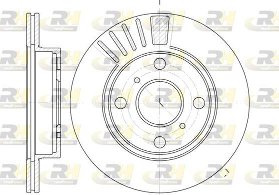 Roadhouse 6825.10 - Гальмівний диск autocars.com.ua