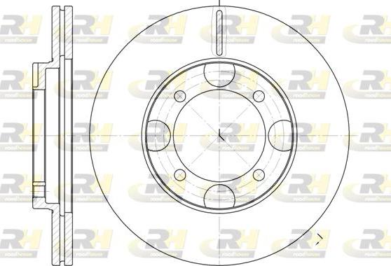 Roadhouse 6827.10 - Гальмівний диск autocars.com.ua