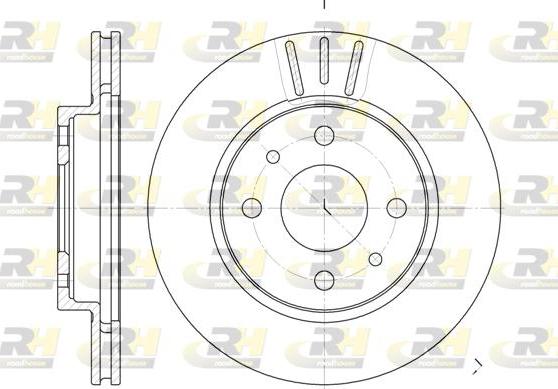 Roadhouse 6829.10 - Гальмівний диск autocars.com.ua