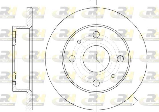 Roadhouse 6830.00 - Гальмівний диск autocars.com.ua