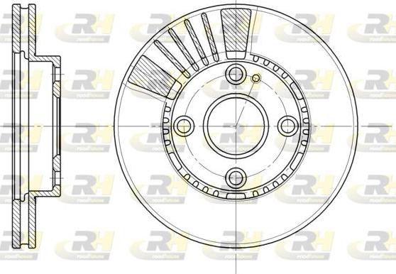 Roadhouse 6834.10 - Гальмівний диск autocars.com.ua