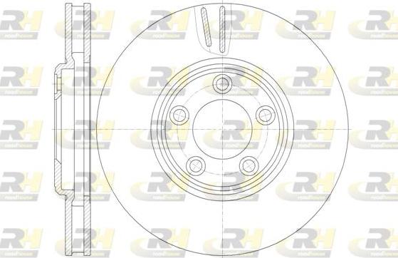 Roadhouse 6836.10 - Гальмівний диск autocars.com.ua