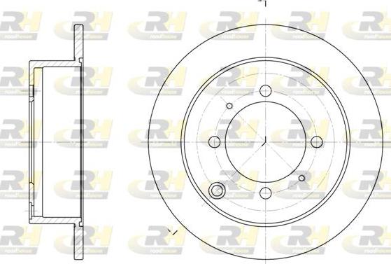 Roadhouse 6838.00 - Гальмівний диск autocars.com.ua