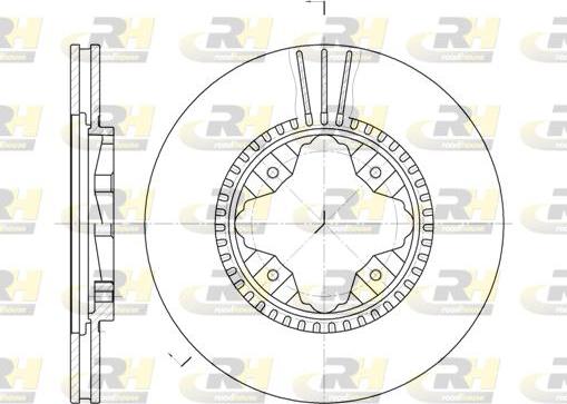 Roadhouse 6845.10 - Тормозной диск avtokuzovplus.com.ua