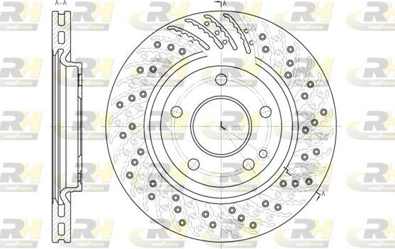 Roadhouse 6859.10 - Гальмівний диск autocars.com.ua