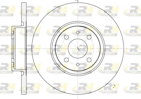 Roadhouse 6860.00 - Гальмівний диск autocars.com.ua