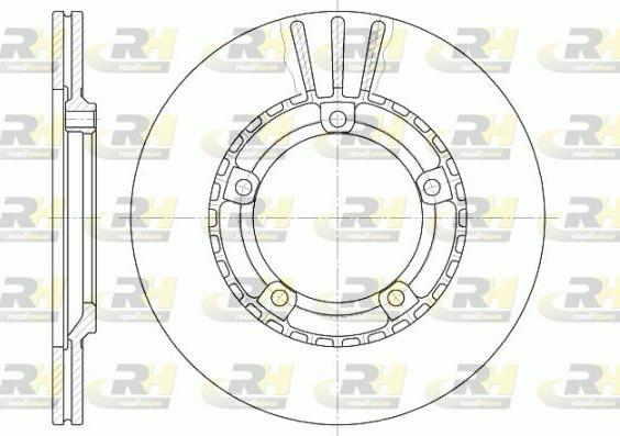 Roadhouse 6870.10 - Гальмівний диск autocars.com.ua