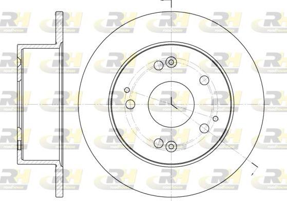 Roadhouse 6875.00 - Гальмівний диск autocars.com.ua