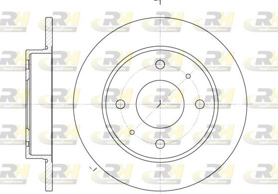 Roadhouse 6879.00 - Гальмівний диск autocars.com.ua