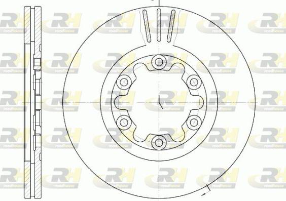 Roadhouse 6882.10 - Гальмівний диск autocars.com.ua