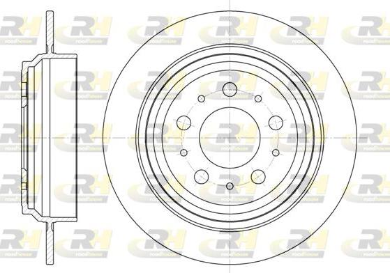 Roadhouse 6924.00 - Гальмівний диск autocars.com.ua