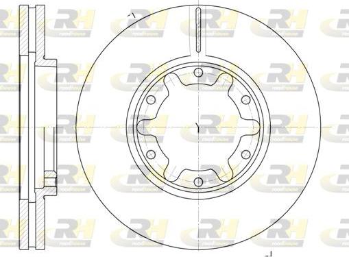 Roadhouse 6925.10 - Тормозной диск avtokuzovplus.com.ua