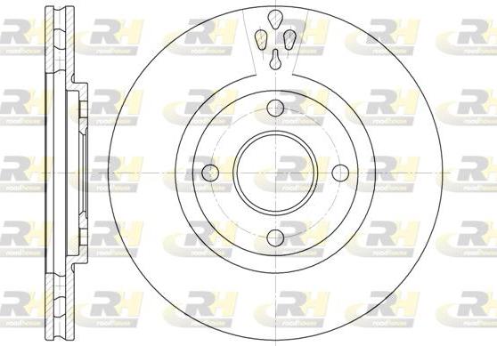 Roadhouse 6934.10 - Гальмівний диск autocars.com.ua