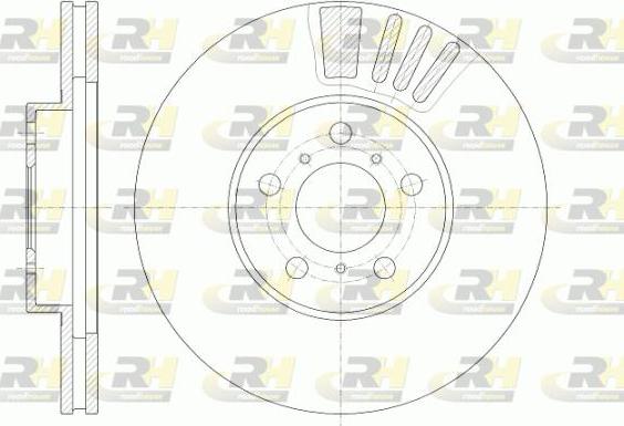 Roadhouse 6935.10 - Гальмівний диск autocars.com.ua