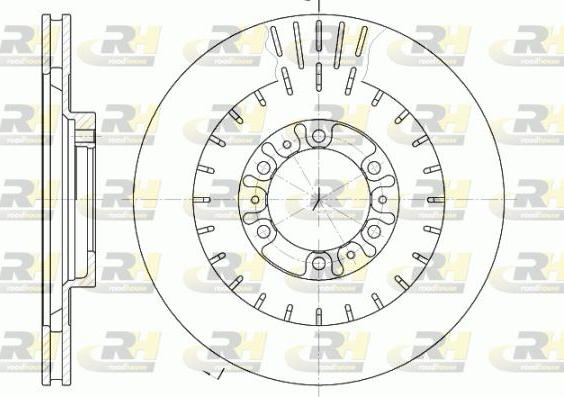 Roadhouse 6953.10 - Гальмівний диск autocars.com.ua