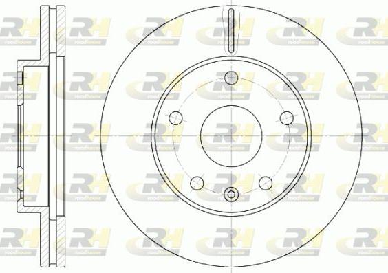 Roadhouse 6960.10 - Гальмівний диск autocars.com.ua