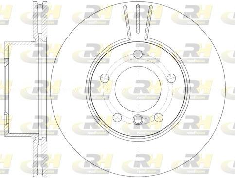 Roadhouse 6974.10 - Гальмівний диск autocars.com.ua