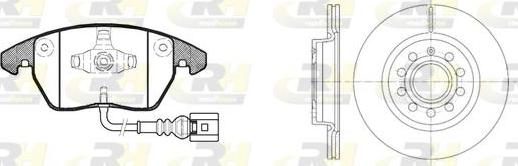 Roadhouse 81030.04 - Комплект гальм, дисковий гальмівний механізм autocars.com.ua