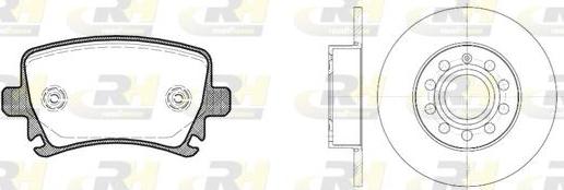Roadhouse 8103101 - Комплект гальм, дисковий гальмівний механізм autocars.com.ua