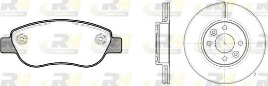 Roadhouse 81069.00 - Комплект гальм, дисковий гальмівний механізм autocars.com.ua