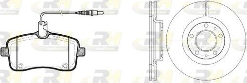 Roadhouse 81102.00 - Комплект гальм, дисковий гальмівний механізм autocars.com.ua