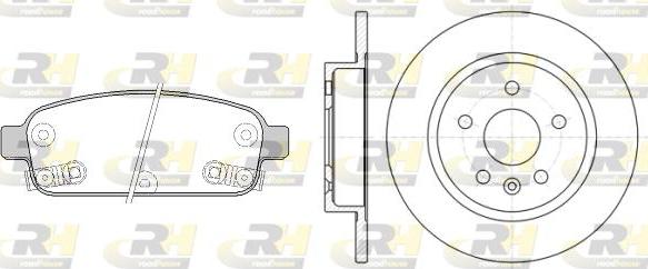 Roadhouse 81432.00 - Комплект гальм, дисковий гальмівний механізм autocars.com.ua