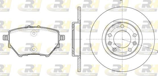 Roadhouse 81562.00 - Комплект гальм, дисковий гальмівний механізм autocars.com.ua