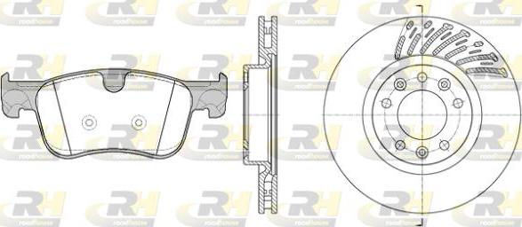 Roadhouse 81580.00 - Комплект гальм, дисковий гальмівний механізм autocars.com.ua