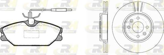 Roadhouse 8208.03 - Комплект гальм, дисковий гальмівний механізм autocars.com.ua