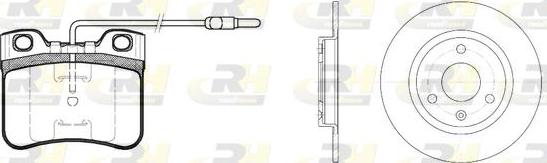 Roadhouse 8247.02 - Комплект гальм, дисковий гальмівний механізм autocars.com.ua