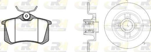 Roadhouse 8263.21 - Комплект гальм, дисковий гальмівний механізм autocars.com.ua