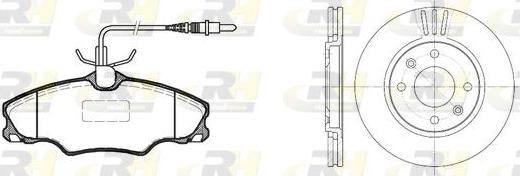 Roadhouse 8603.00 - Комплект гальм, дисковий гальмівний механізм autocars.com.ua