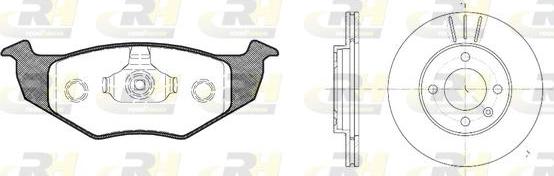 Roadhouse 8609.04 - Дисковый тормозной механизм, комплект avtokuzovplus.com.ua