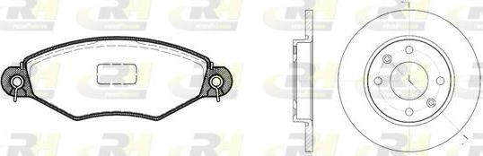 Roadhouse 8643.02 - Комплект гальм, дисковий гальмівний механізм autocars.com.ua