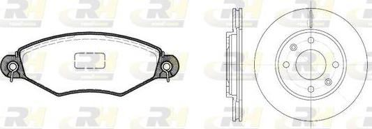 Roadhouse 8643.07 - Комплект гальм, дисковий гальмівний механізм autocars.com.ua