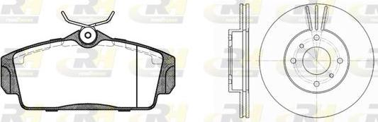 Roadhouse 8704.01 - Комплект гальм, дисковий гальмівний механізм autocars.com.ua