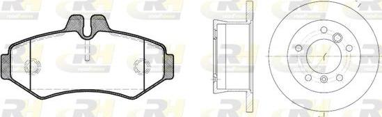 Roadhouse 8733.01 - Комплект гальм, дисковий гальмівний механізм autocars.com.ua