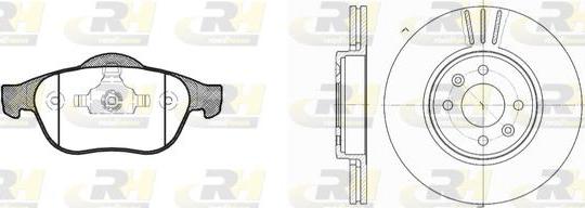 Roadhouse 8843.01 - Комплект гальм, дисковий гальмівний механізм autocars.com.ua