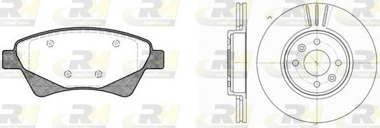 Roadhouse 8976.03 - Комплект гальм, дисковий гальмівний механізм autocars.com.ua