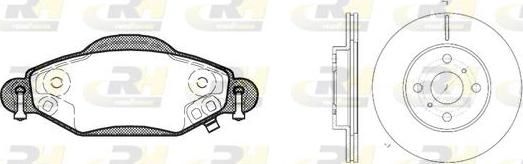 Roadhouse 8978.00 - Комплект гальм, дисковий гальмівний механізм autocars.com.ua