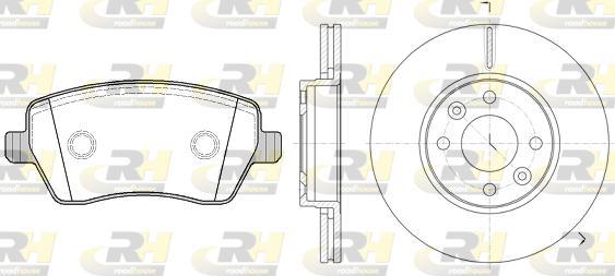 Roadhouse 8987.01 - Комплект гальм, дисковий гальмівний механізм autocars.com.ua